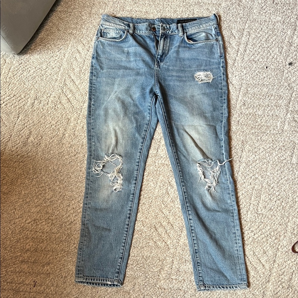All saints Distressed Blue Women's Jeans